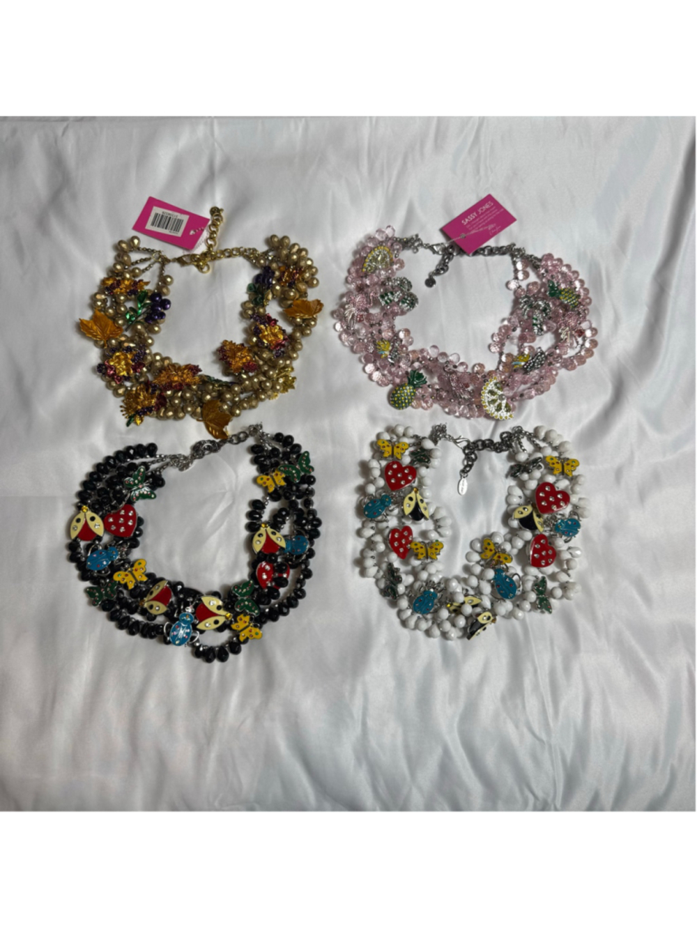 Women's Lot of 4 New Sassy Jones Statement Necklaces